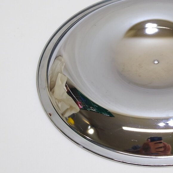 Kromex Stainless Steel Serving Caddy Three Glass Inserts Carry Handle Vintage - Picture 8 of 8